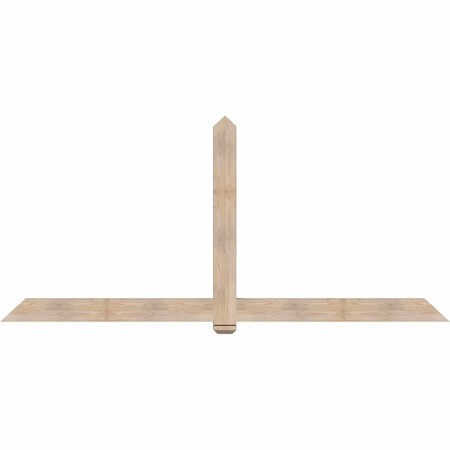 Ekena Millwork Eugene Smooth Timber Gable Bracket, Douglas Fir, 108"W x 49"H x 3 1/2"D x 5 1/2"F, 11/12 Pitch GBW108X49X0406EUG00SDF